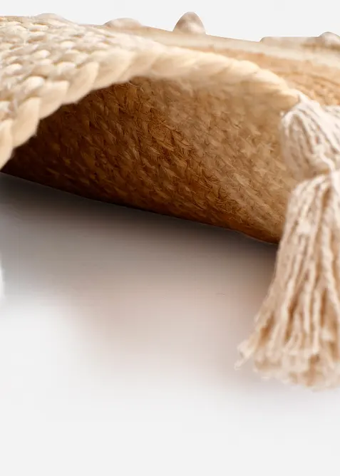 Tappeto kilim rotondo con frange, bonprix