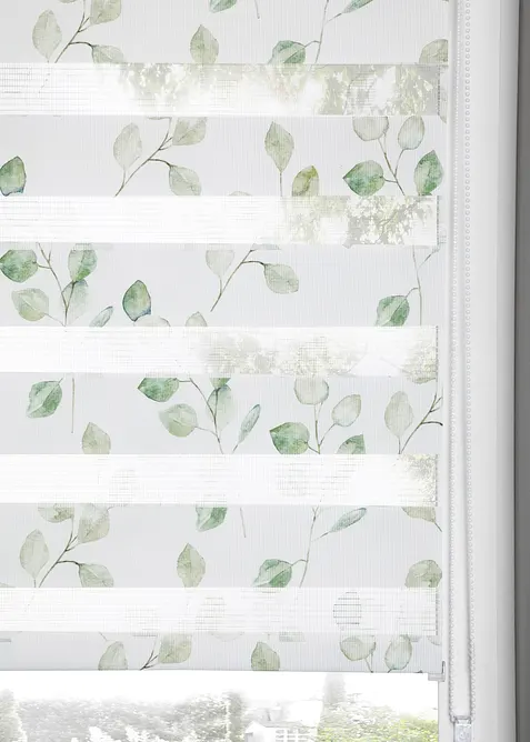 Tenda a rullo doppia con foglie, bonprix