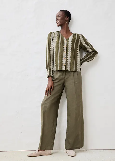 Camicetta in puro lino, bonprix