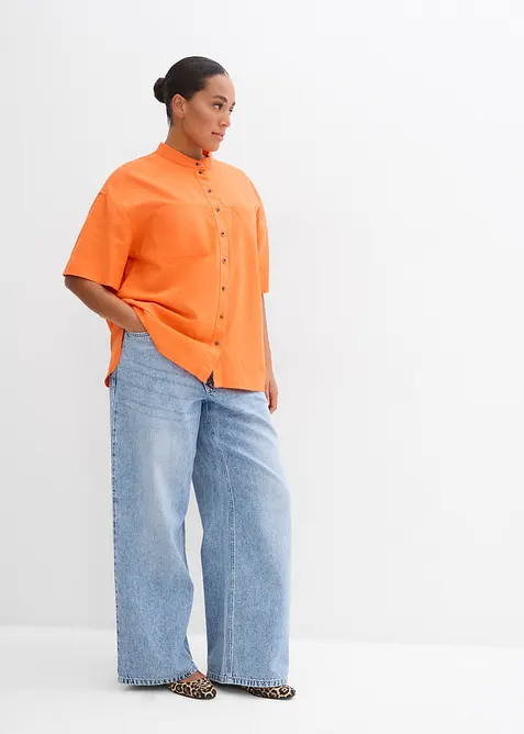 Camicia in misto viscosa fine, bonprix