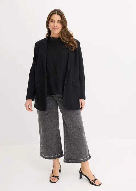 Blusa con volant, bonprix