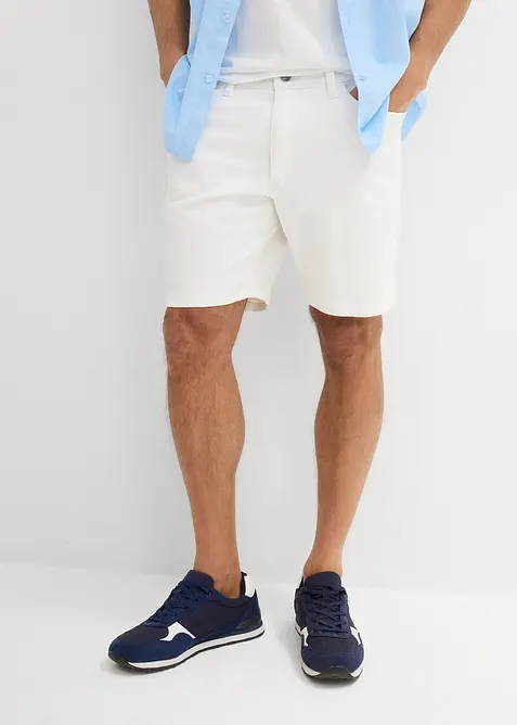 Bermuda di jeans larghi elasticizzati, loose fit, bonprix