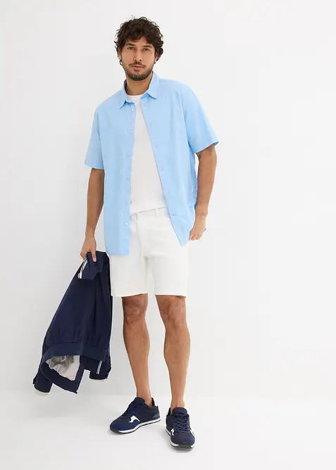 Bermuda di jeans larghi elasticizzati, loose fit, bonprix