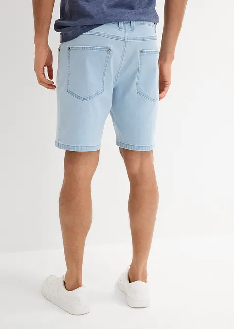 Bermuda di jeans larghi elasticizzati, loose fit, bonprix