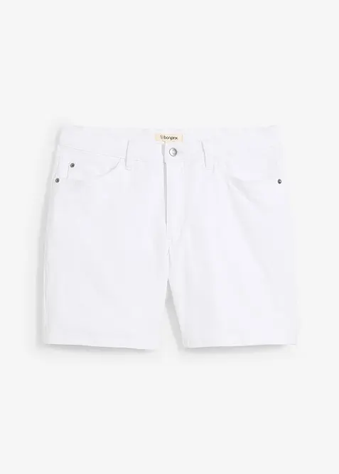 Bermuda di jeans larghi elasticizzati, loose fit, bonprix