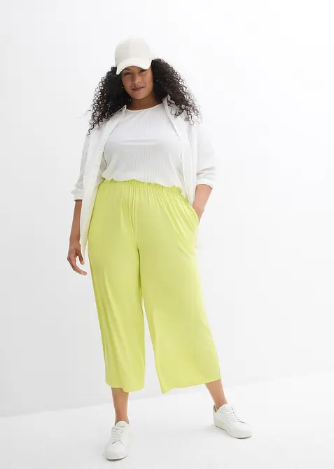 Pantaloni culotte in jersey di viscosa fluido, bonprix