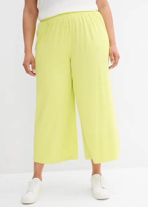Pantaloni culotte in jersey di viscosa fluido, bonprix