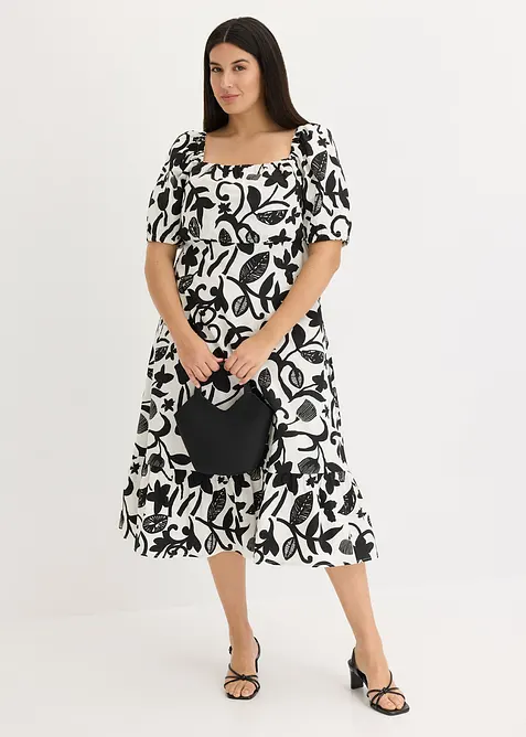 Abito midi in puro cotone biologico, bonprix