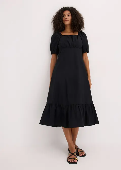 Abito midi in puro cotone biologico, bonprix