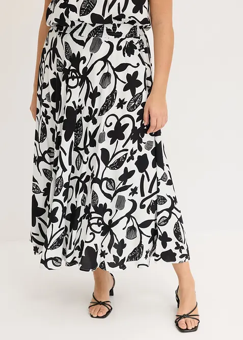 Gonna lunga in viscosa fluente, bonprix