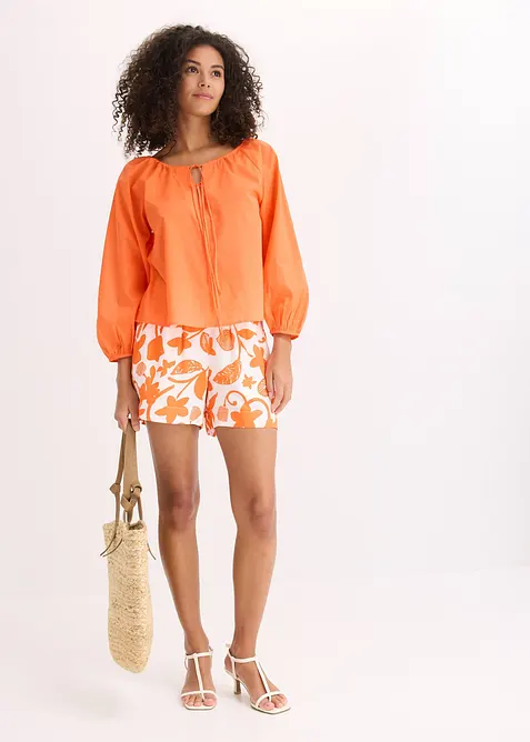 Blusa in puro cotone biologico, bonprix