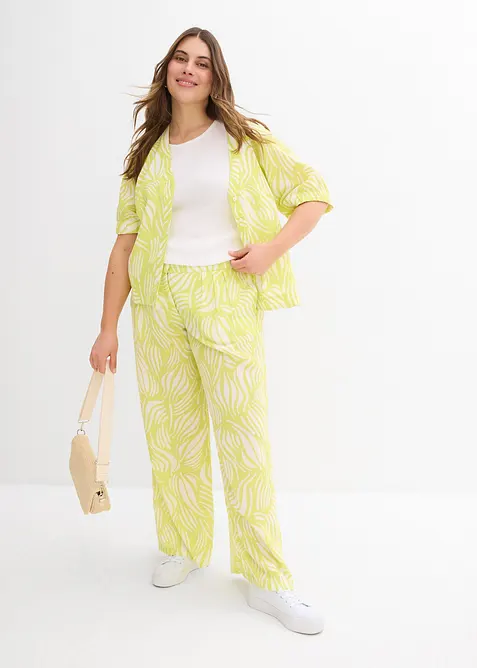 Pantaloni a palazzo con cinta comoda, bonprix