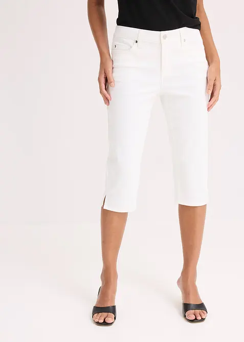 Pantaloni capri con cinta comoda, bonprix