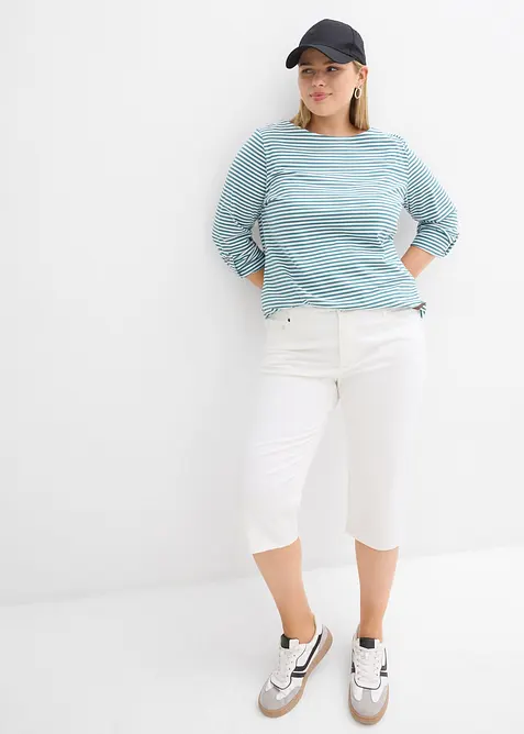 Pantaloni capri con cinta comoda, bonprix