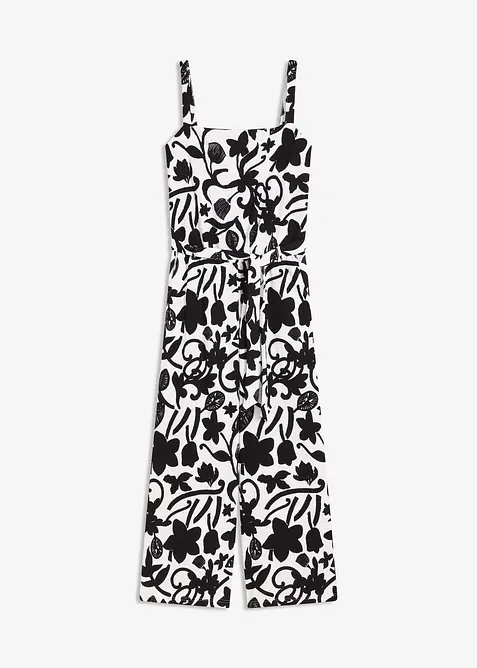 Tuta elegante fantasia in jersey operato, bonprix