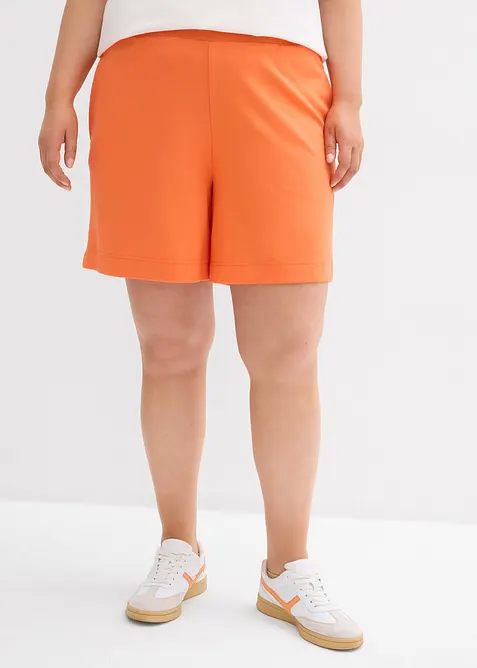 Shorts con elastico in vita in punto di Roma comodo, bonprix