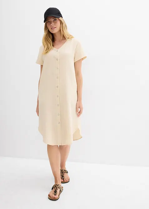 Abito chemisier in soffice mussola, bonprix