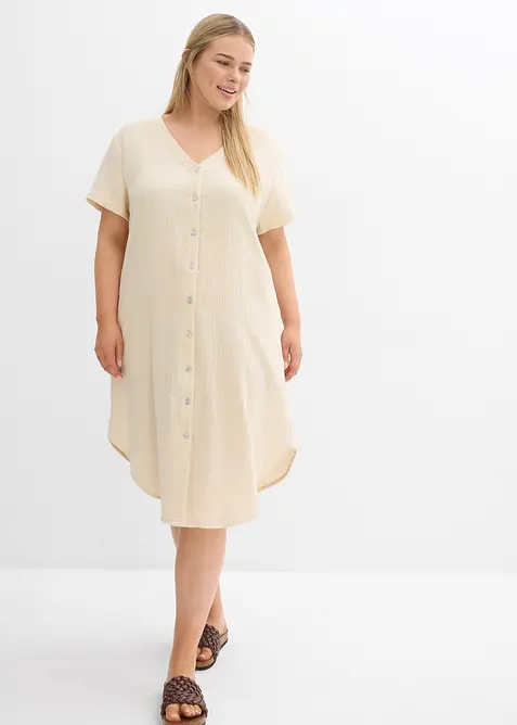 Abito chemisier in soffice mussola, bonprix