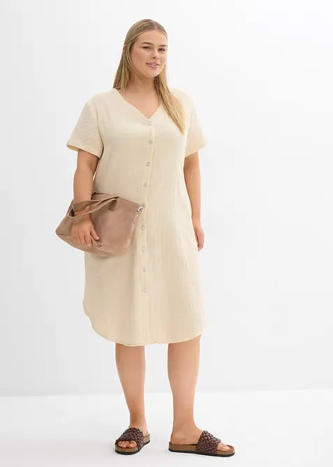 Abito chemisier in soffice mussola, bonprix