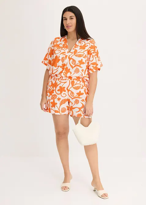 Shorts floreali in viscosa fluente, bonprix