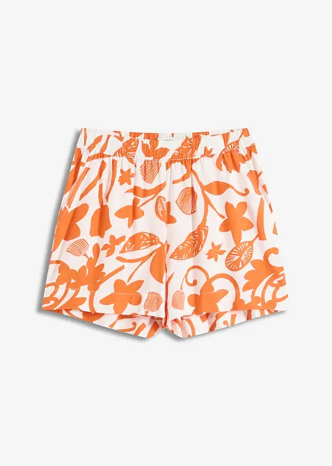 Shorts floreali in viscosa fluente, bonprix