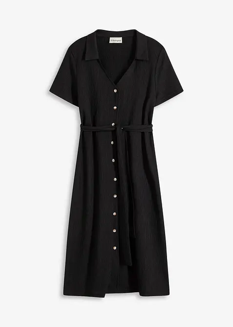 Abito in jersey crêpe leggero, bonprix