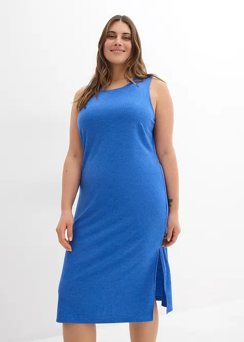 Abito a coste con spacchi ai lati in misto viscosa fluente, bonprix