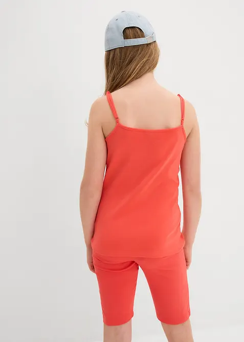 Top con spalline sottili e cotone biologico (pacco da 3), bonprix