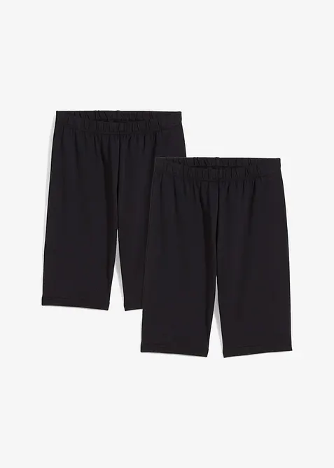 Ciclisti in misto cotone biologico elasticizzato (pacco da 2), bonprix