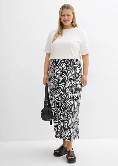 Gonna in jersey di cotone elasticizzato, bonprix