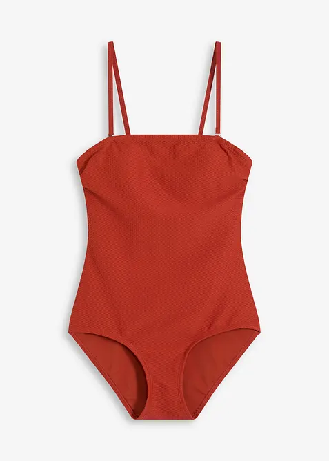 Costume intero in tessuto operato con effetto modellante medio, bonprix