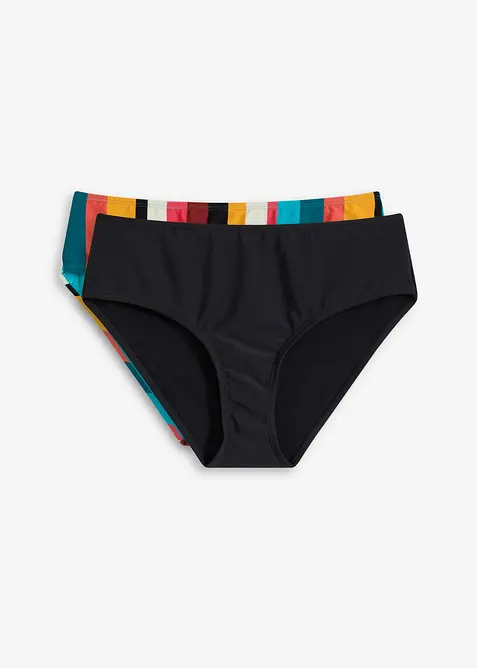 Slip per bikini con effetto modellante leggero (pacco da 2), bonprix