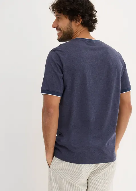 T-shirt con effetto doppiato e dettagli, bonprix
