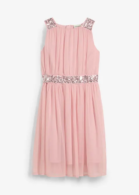 Abito in chiffon con paillettes, bonprix