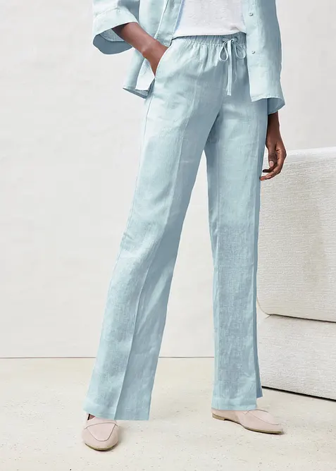 Pantaloni in puro lino, bonprix