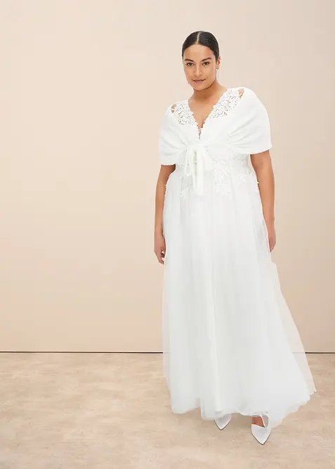 Abito da sposa con tulle e pizzo, bonprix