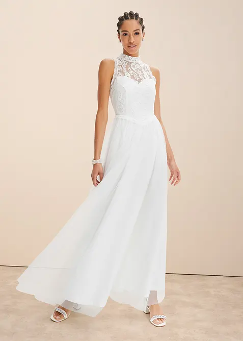 Abito da sposa con tulle e pizzo, bonprix