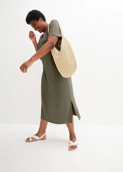 Abito in jersey di misto viscosa fluente, bonprix