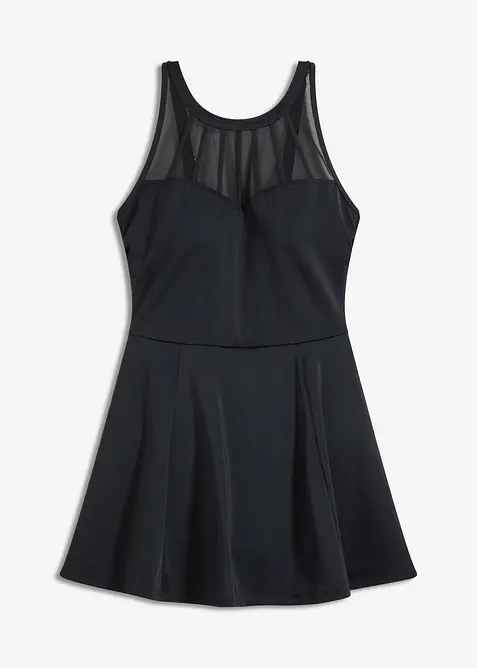 Abito da bagno modellante a compressione media con mesh trasparente, bonprix