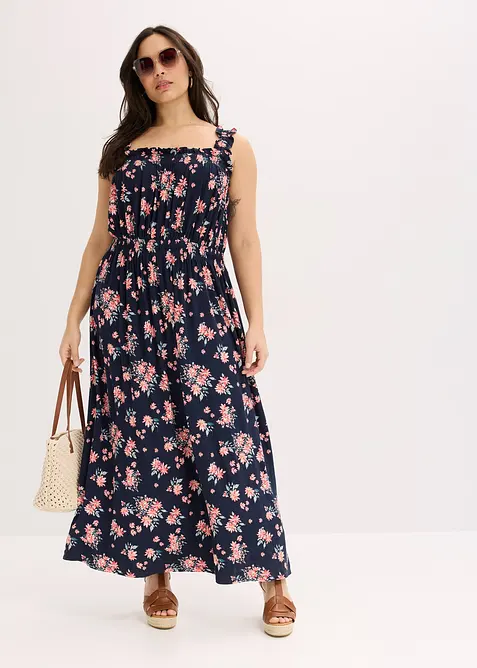 Abito lungo in misto viscosa fluente, bonprix