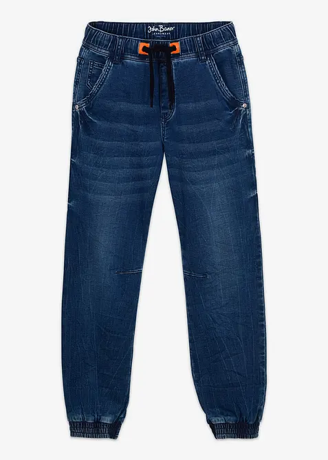 Jeans in denim felpato con elastico in vita, regular fit, bonprix