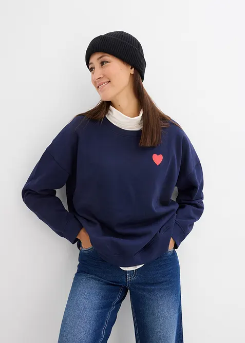 Felpa pr&eacute;maman / da allattamento 2 in 1 in cotone biologico, bonprix