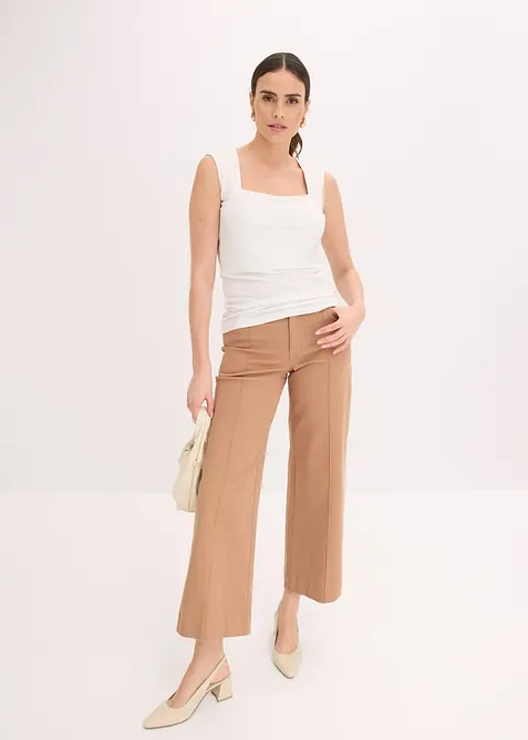 Top con scollatura a carré, bonprix