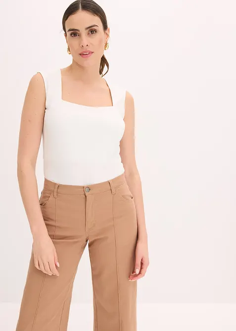 Top con scollatura a carré, bonprix