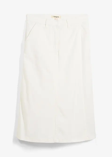 Gonna pantalone in misto cotone elasticizzato, bonprix