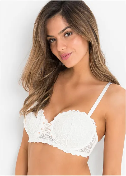 Reggiseno a balconcino in pizzo fine, bonprix