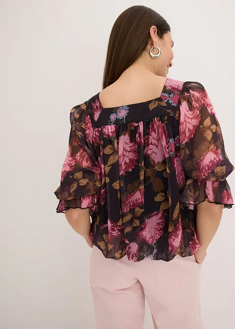 Blusa con fondo a palloncino, bonprix