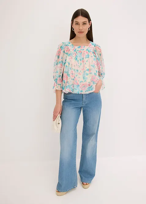 Blusa con fondo a palloncino, bonprix