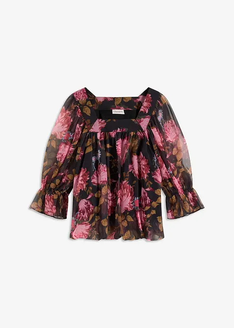 Blusa con fondo a palloncino, bonprix
