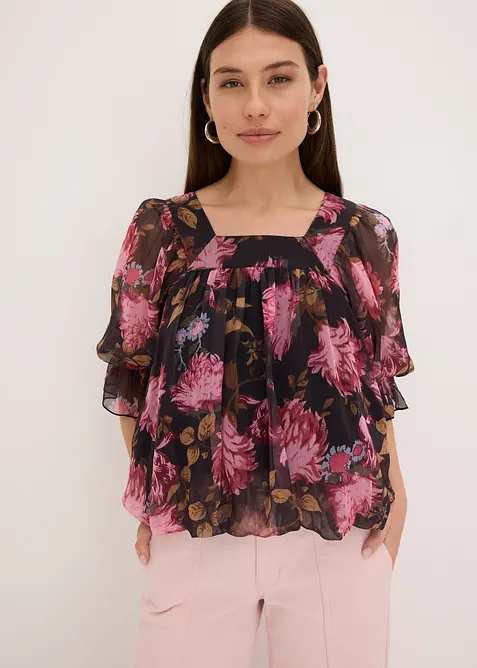 Blusa con fondo a palloncino, bonprix